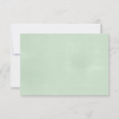 Waterverf Eucalyptus Wedding RSVP Kaartje (Achterkant)