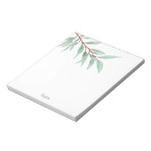 Waterverf Eucalyptusbladeren Notitieblok (Gedraaid)