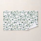 Waterverf Eucalyptuspatroon Bad Handdoek (Handdoek)