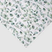 Waterverf Eucalyptuspatroon Tissuepapier (Detail)