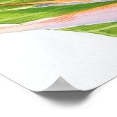 Waterverf exotische bloemen poster (Hoek)