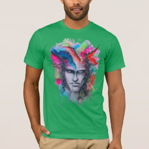 Waterverf Face T-shirt