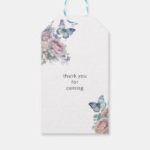 Waterverf Fairy Baby Kinderwagen Douche Cadeaulabel (Achterkant)