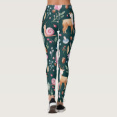 Waterverf Fairy Forest kinderpatroon Leggings (Achterkant)