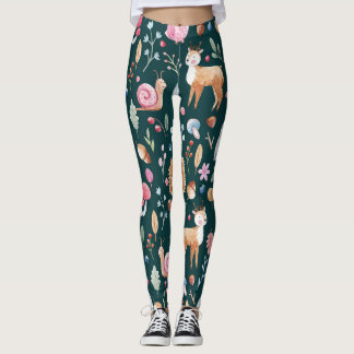 Waterverf Fairy Forest kinderpatroon Leggings