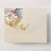 Waterverf Fairy Tale All In One Uitnodiging (Achterkant)