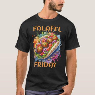 Waterverf Falafel vrijdag T-shirt