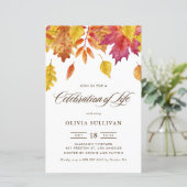 Waterverf Fall verlaat viering van het leven (Staand voorkant)