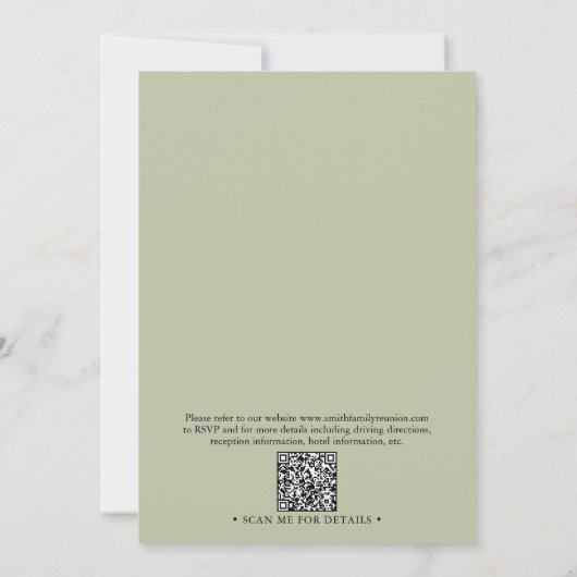 Waterverf - Familie Boom - Herencode QR Kaart (Achterkant)