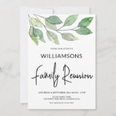 Waterverf familiereünie kaart (Voorkant)