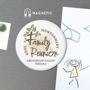 Waterverf Family Reunion Script Tree Naam Jaar Magneet