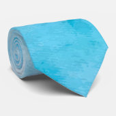 Waterverf fancy Sky Blue Clouds Stropdas (Opgerold)