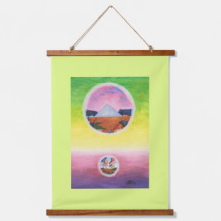 Waterverf Fantasy Dimensions Piramide Droomwerelde Hangend Wandkleed
