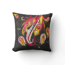 Waterverf Fantasy Firebird Phoenix Feathers