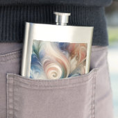 Waterverf Fantasy Floral Pastel Blauw & Crème Flacon (Voorbeeld)