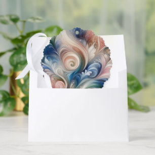 Waterverf Fantasy Floral Romantisch Patroon Ornament Kaart