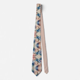 Waterverf Fantasy Floral Romantisch Patroon Stropdas