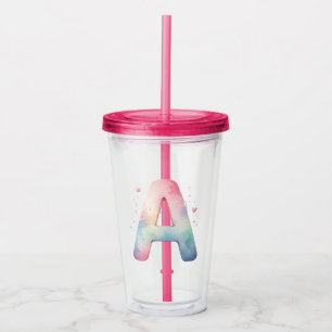 Waterverf Fantasy - Gepersonaliseerde Acryl Tumble Drinkbeker