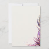 Waterverf Fantasy Mardi Gras Uitnodiging (Achterkant)