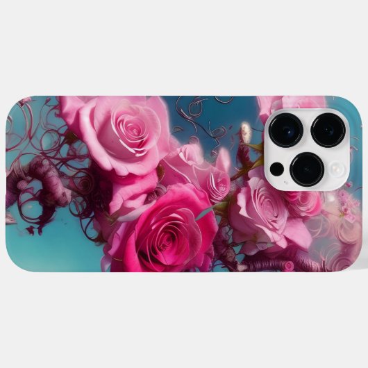 WATERVERF FANTASY PINK ROSES Case-Mate iPhone CASE (Achterkant (horizontaal))