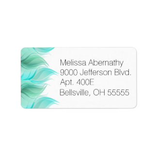 Waterverf Feathers Modern Etiket