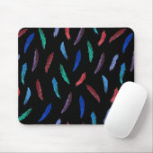 Waterverf Feathers Mousepad Muismat (Met muis)