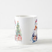 Waterverf Feestelijke Goose Christmas Mok (Center)