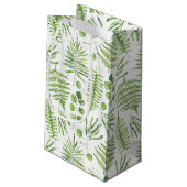 Waterverf Ferns en Eucalyptus Pattern Klein Cadeauzakje (Achterkant Gekanteld)