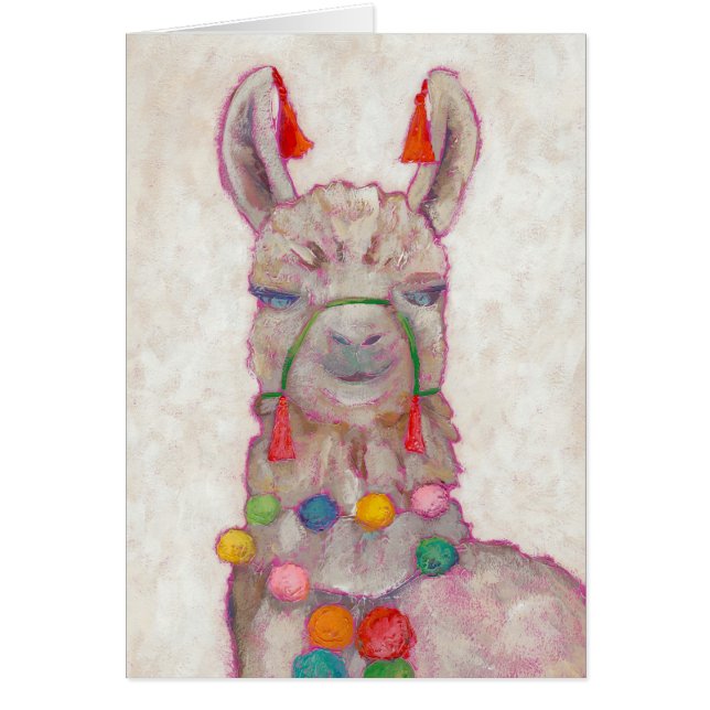 Waterverf Festival Llama (Voorkant)