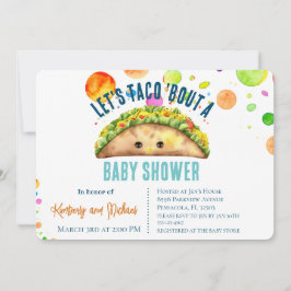 Waterverf Fiesta Laten we TACO 'Over een Baby show Kaart