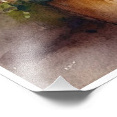 Waterverf Fiets Kunst Fotoprint Foto Afdruk (Hoek)