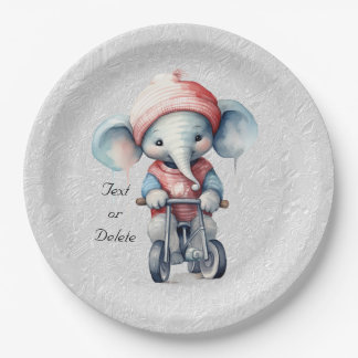 Waterverf Fietsen Olifant Papier Bord