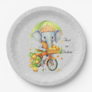 Waterverf Fietsen Olifant Papier Bord