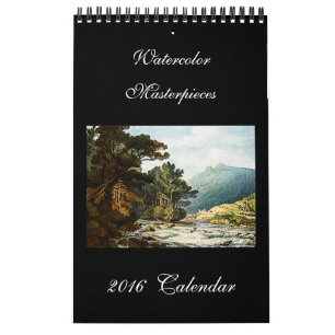 Waterverf Fine Art 2024 Mooie muurkalender Kalender