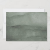 Waterverf Fir Trees Winter Wedding Save The Date (Achterkant)