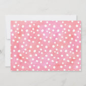 Waterverf Flamingle Flamingo Hartelijk dank Bedankkaart (Achterkant)