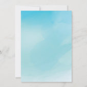 Waterverf Flamingo Baby shower uitnodiging (Achterkant)