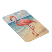 Waterverf Flamingo Beach Magneet (Rechterzijde)