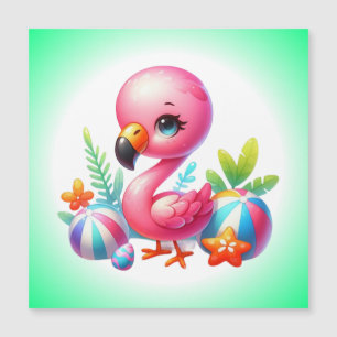 Waterverf Flamingo Cartoon Clipart