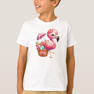 Waterverf Flamingo Cartoon Clipart T-shirt