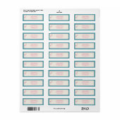 Waterverf Flamingo Etiket (Full Sheet)