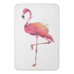 Waterverf Flamingo Liefhebbers   Grappige Flamingo Badmat