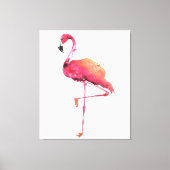 Waterverf Flamingo Liefhebbers | Grappige Flamingo Canvas Afdruk (Voorkant)