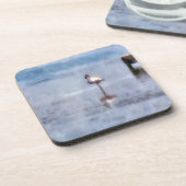 Waterverf Flamingo Onderzetter (Linkerzijde)