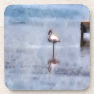 Waterverf Flamingo Onderzetter