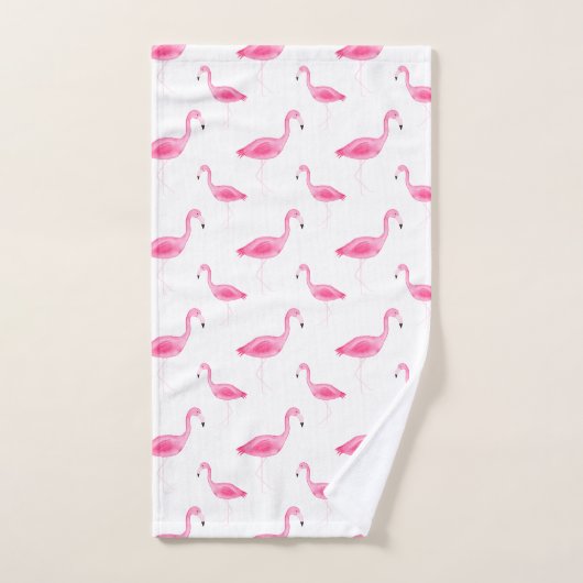 Waterverf Flamingo patroon Bad Handdoek (Handdoek)