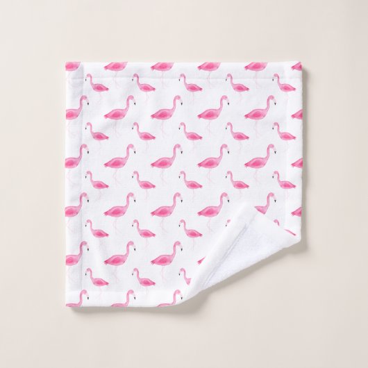 Waterverf Flamingo patroon Bad Handdoek (Wasdoekje)