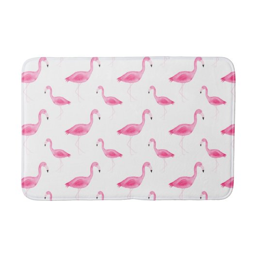 Waterverf Flamingo patroon Badmat (Voorkant)