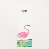 Waterverf Flamingo Persoonlijke vogel Yogamat (Voorkant)