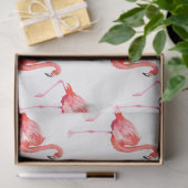 Waterverf Flamingo serie ontwerp 13 Tissuepapier (Geschenk)